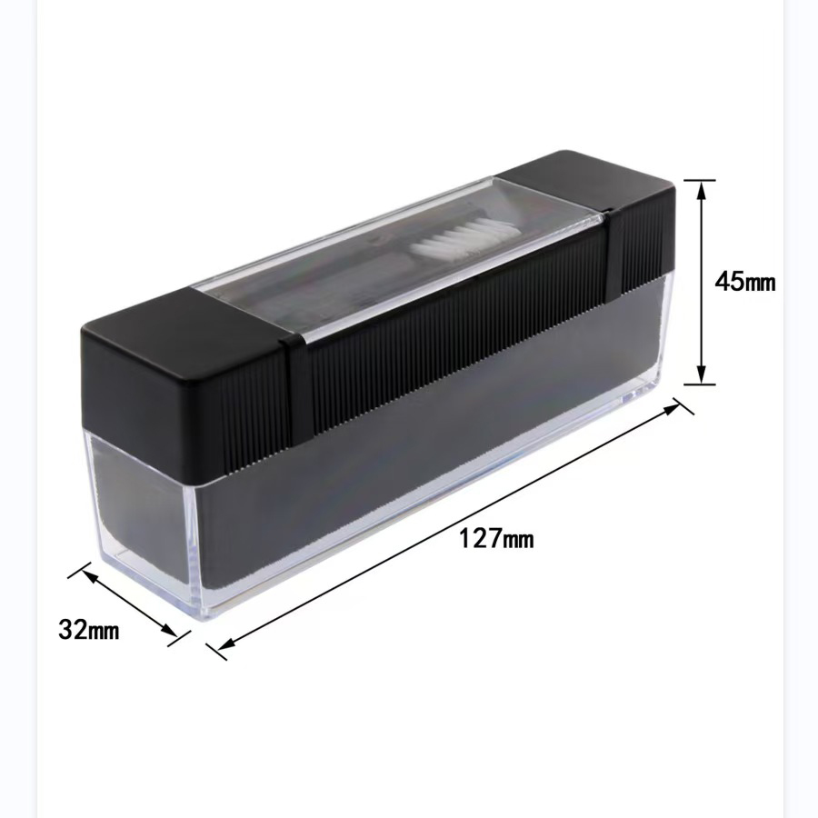 3-piece vinyl record cleaning brush set