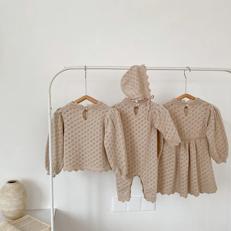 【66-130cm】 姉妹コーデ セーター OR オールインワン  OR ワンピース