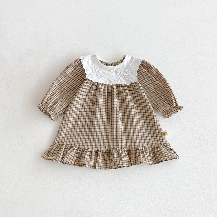 【66-130cm】 スクエア襟 ワンピース or  ロンパース