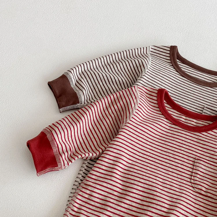 【66-90cm】 ボーダー オールインワン