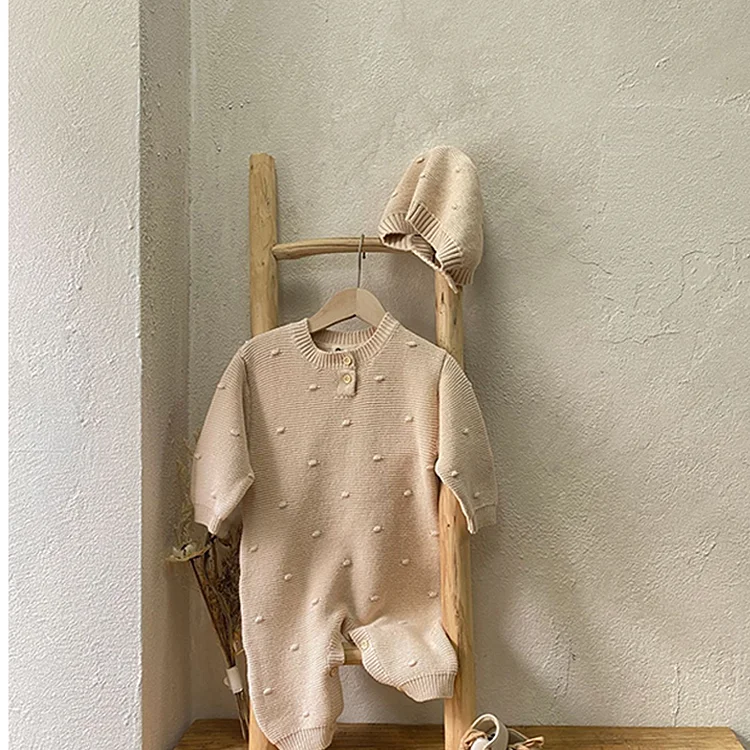 【66-90cm】 ボタン付き オールインワン  or ボンネット