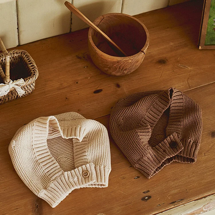 【66-90cm】 ボタン付き オールインワン  or ボンネット