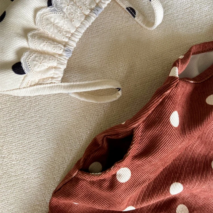 【66-90cm】 ドット サロペット