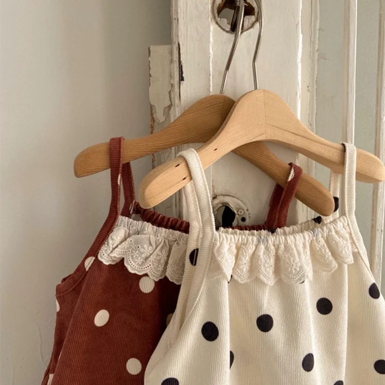 【66-90cm】 ドット サロペット