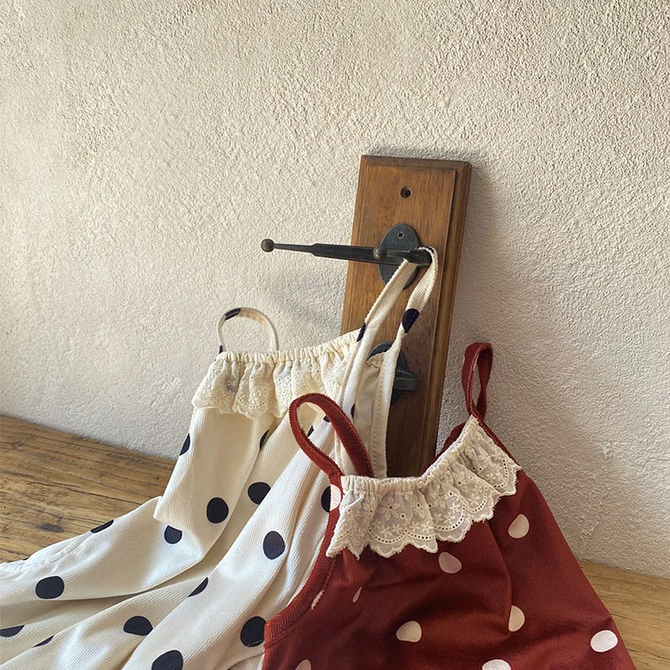 【66-90cm】 ドット サロペット