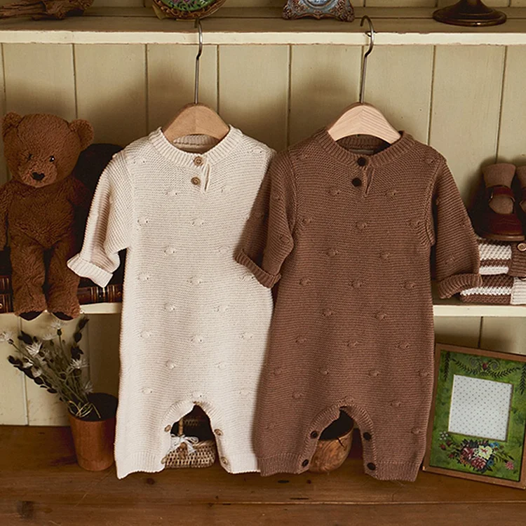 【66-90cm】 ボタン付き オールインワン  or ボンネット