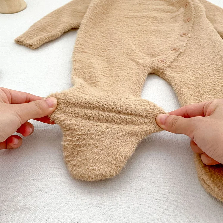 【66-90cm】熊デザイン オールインワン