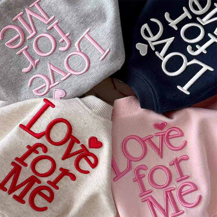 【73-120cm】英字刺しゅう セットアップ