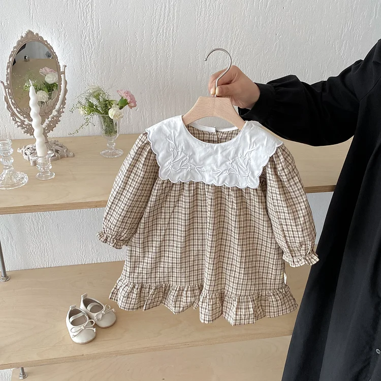 【66-130cm】 スクエア襟 ワンピース or  ロンパース