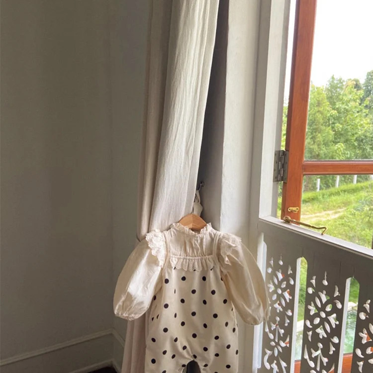 【66-90cm】 ドット サロペット