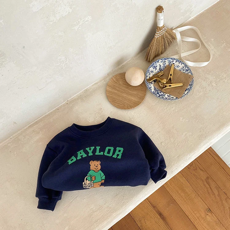 【66-110cm】 熊柄 ロンパース  or セットアップ