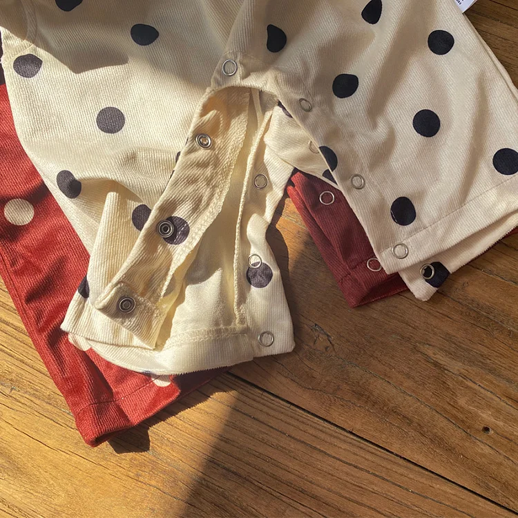 【66-90cm】 ドット サロペット