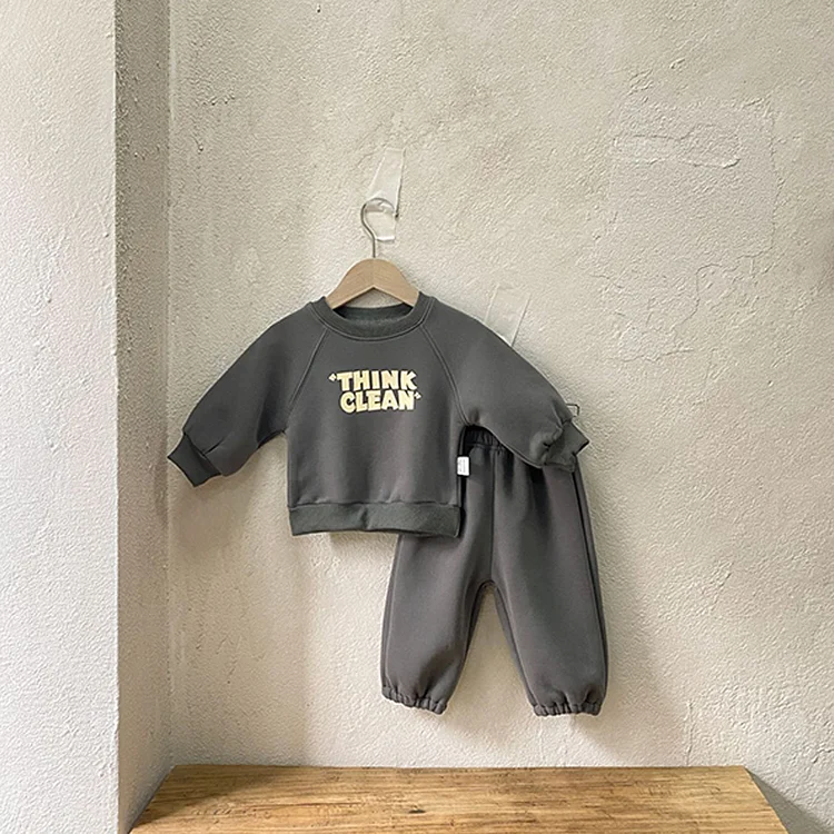 【73-100cm】 英字プリント セットアップ