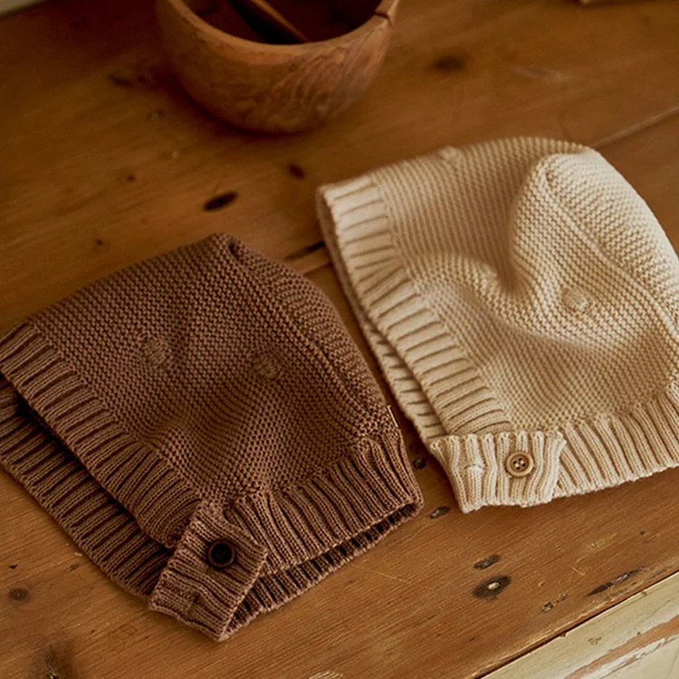 【66-90cm】 ボタン付き オールインワン  or ボンネット