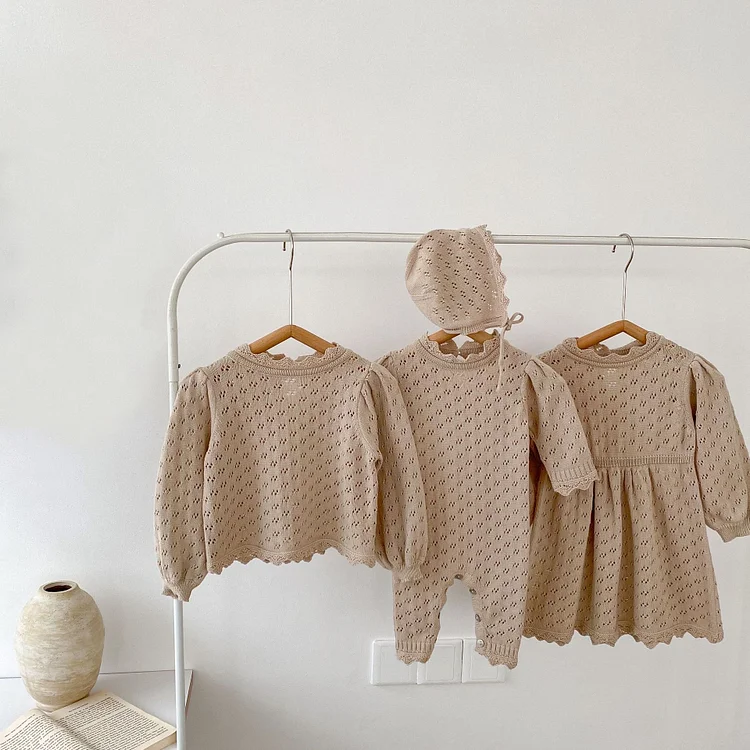 【66-130cm】 姉妹コーデ セーター OR オールインワン  OR ワンピース