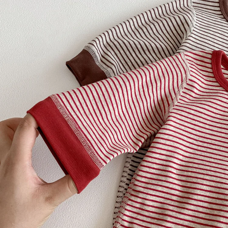 【66-90cm】 ボーダー オールインワン