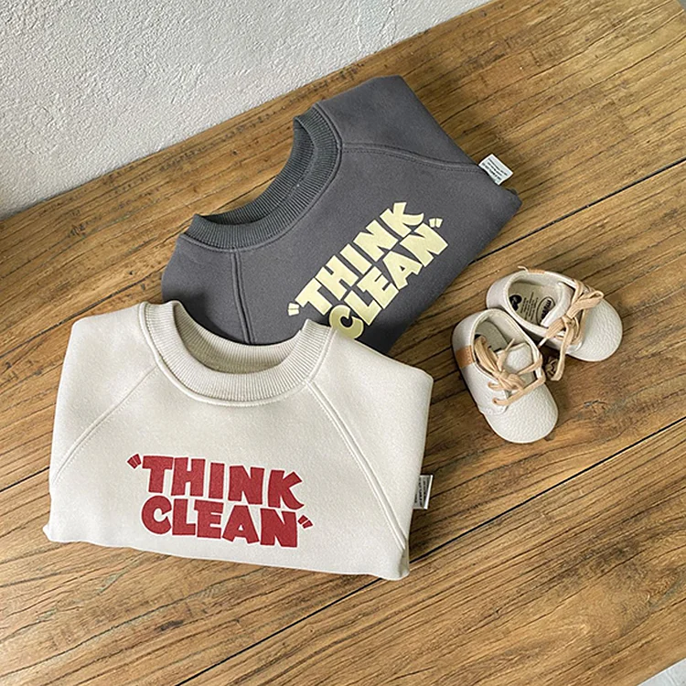 【73-100cm】 英字プリント セットアップ