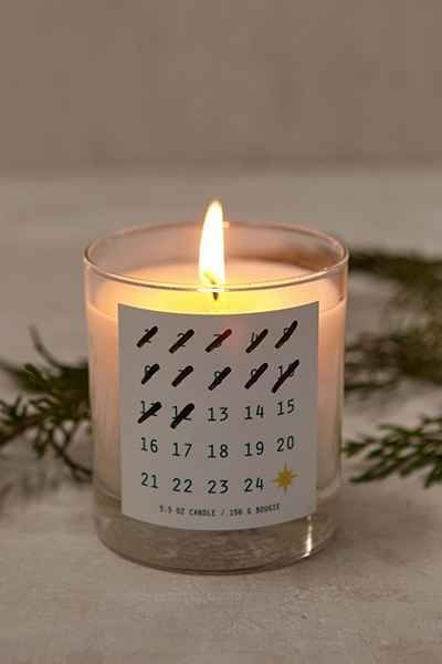 Christmas Countdown Candle