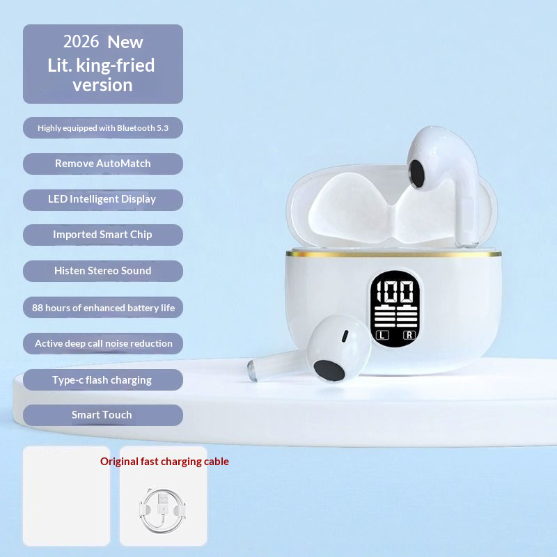 2026 New Model: High-Quality Smart Wireless In-Ear Bluetooth Headphones with Noise Cancellation