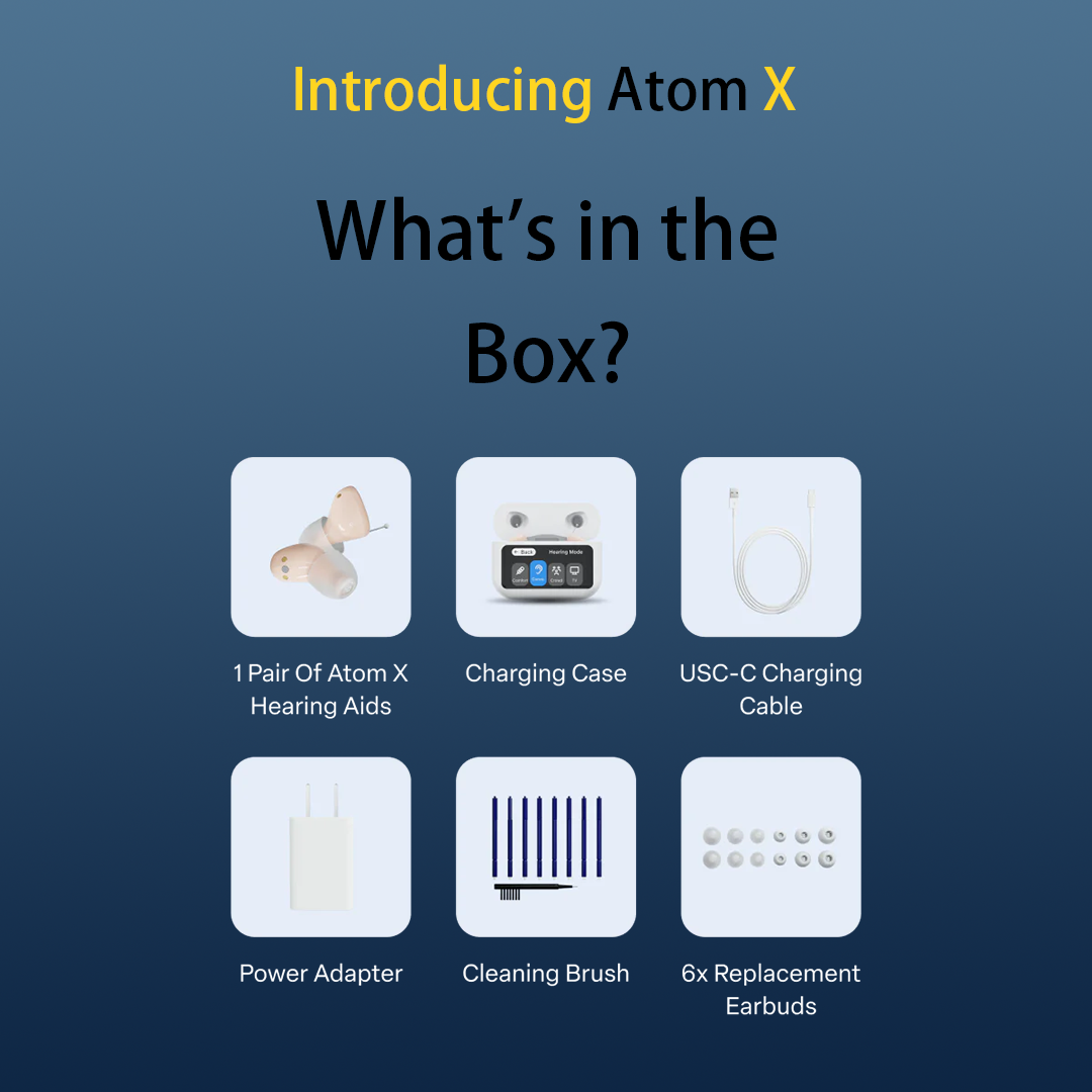 Audien Atom X OTC Hearing Aids