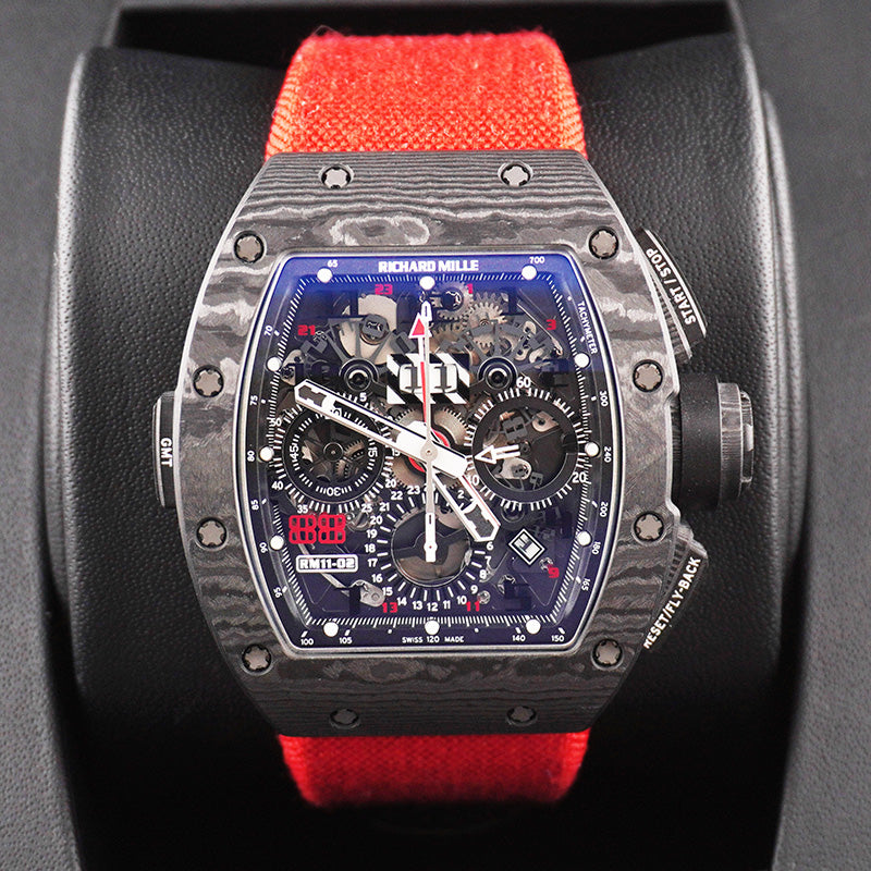 リシャール・ミル RM11-02 Carbon “Jet Black” 50mm オープンワークダイヤル
