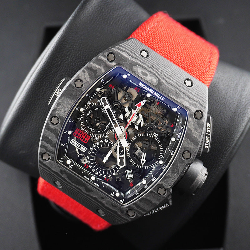 リシャール・ミル RM11-02 Carbon “Jet Black” 50mm オープンワークダイヤル
