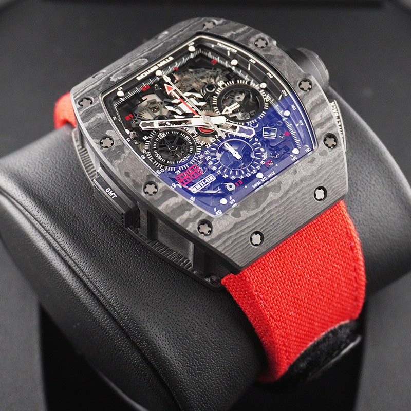 リシャール・ミル RM11-02 Carbon “Jet Black” 50mm オープンワークダイヤル