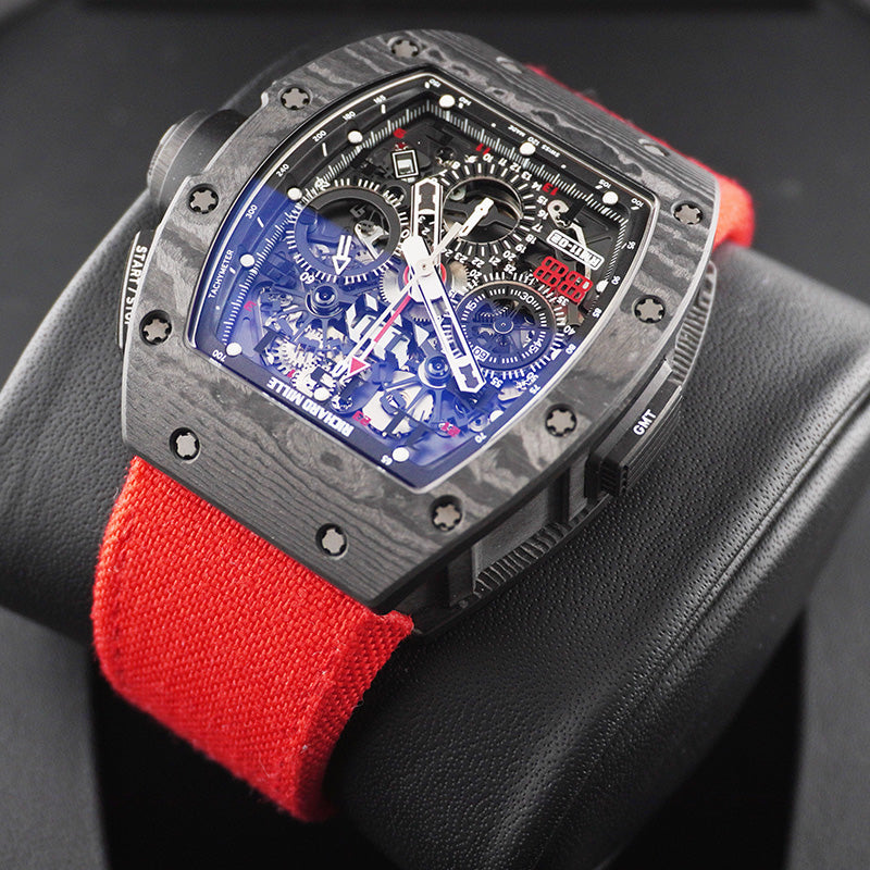 リシャール・ミル RM11-02 Carbon “Jet Black” 50mm オープンワークダイヤル