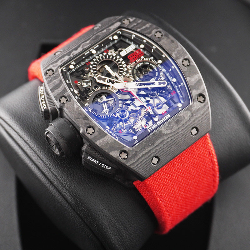 リシャール・ミル RM11-02 Carbon “Jet Black” 50mm オープンワークダイヤル