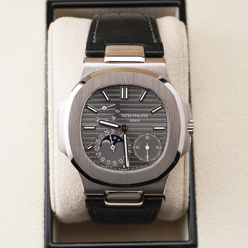 パテック フィリップ ノーチラス ムーンフェイズ 40mm 5712G スレートグレーダイヤル