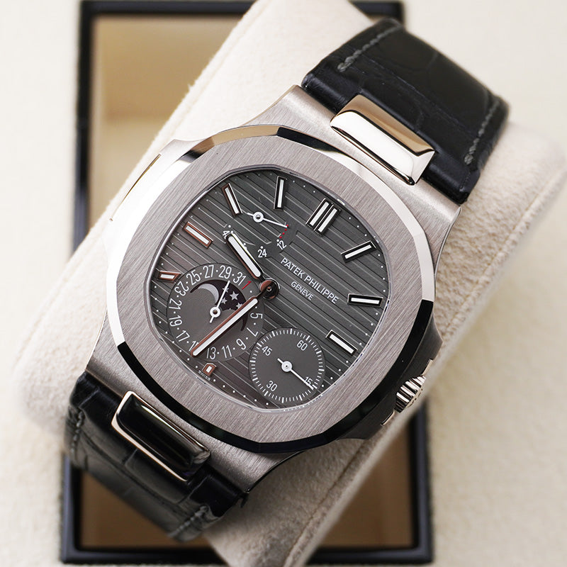 パテック フィリップ ノーチラス ムーンフェイズ 40mm 5712G スレートグレーダイヤル