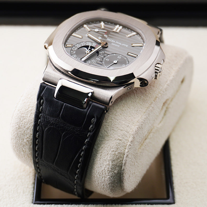 パテック フィリップ ノーチラス ムーンフェイズ 40mm 5712G スレートグレーダイヤル