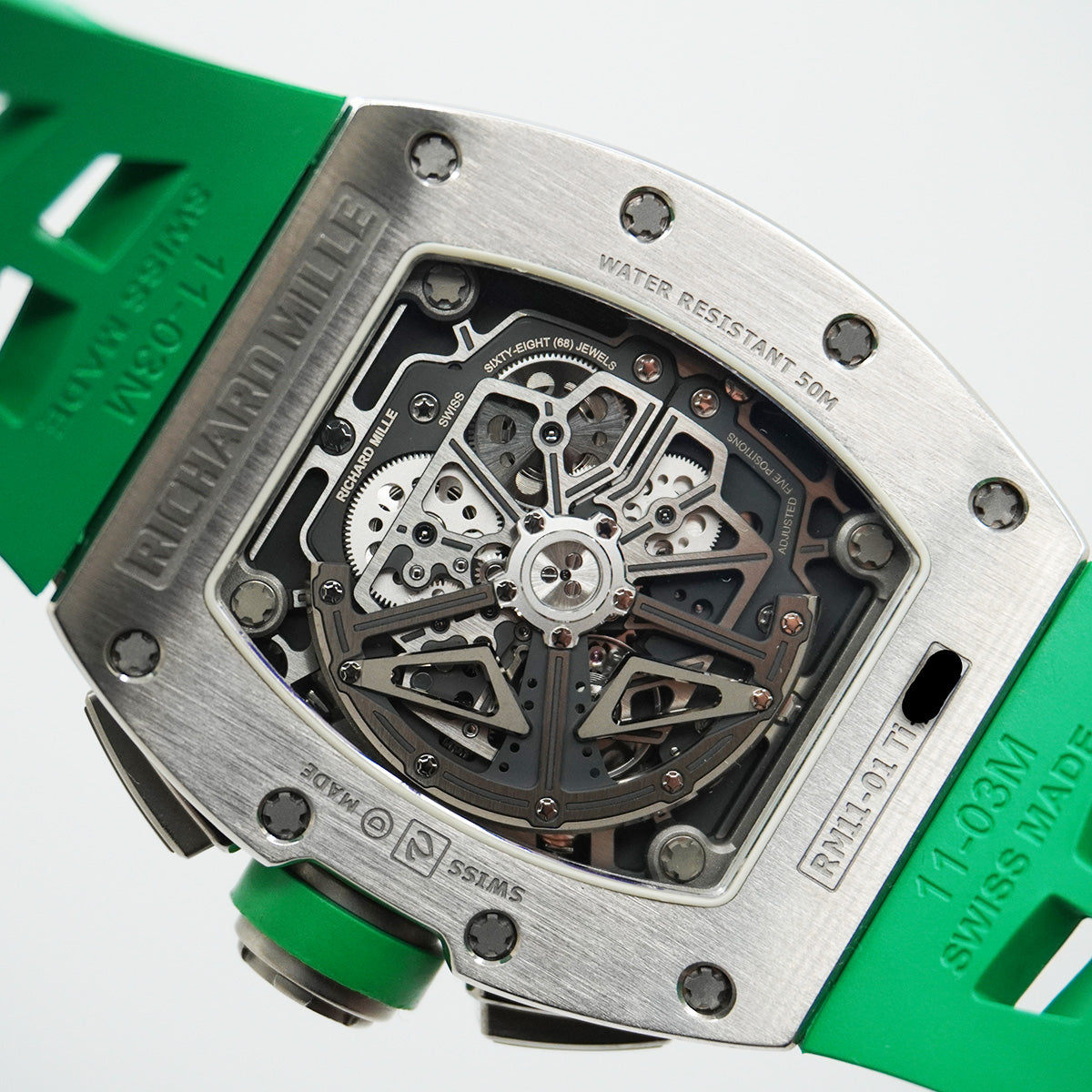 リシャール・ミル RM11-01 Roberto Mancini Titanium 仕様 自動巻きフライバック・クロノグラフ オープンワークダイヤル(チタンケース)