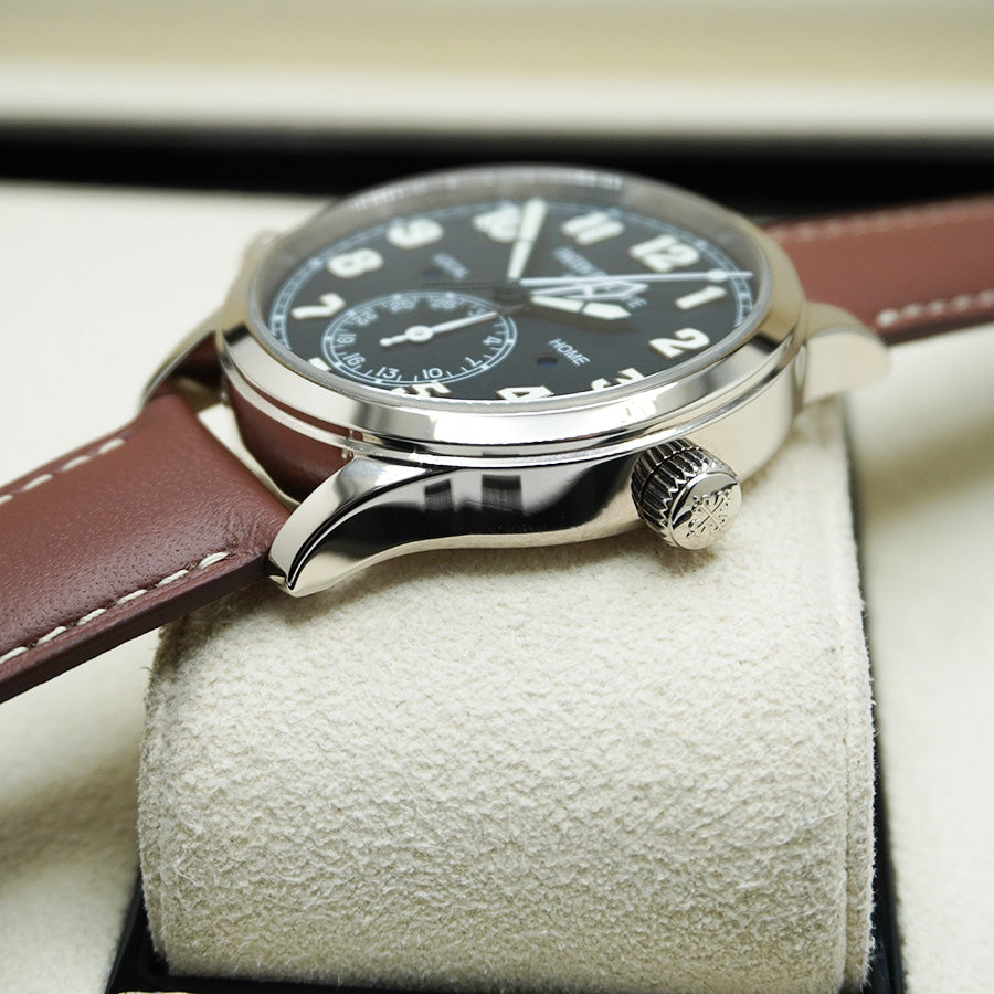 パテック フィリップ カラトラバ パイロット トラベルタイム コンプリケーション 42mm 5524G ブルーダイヤル
