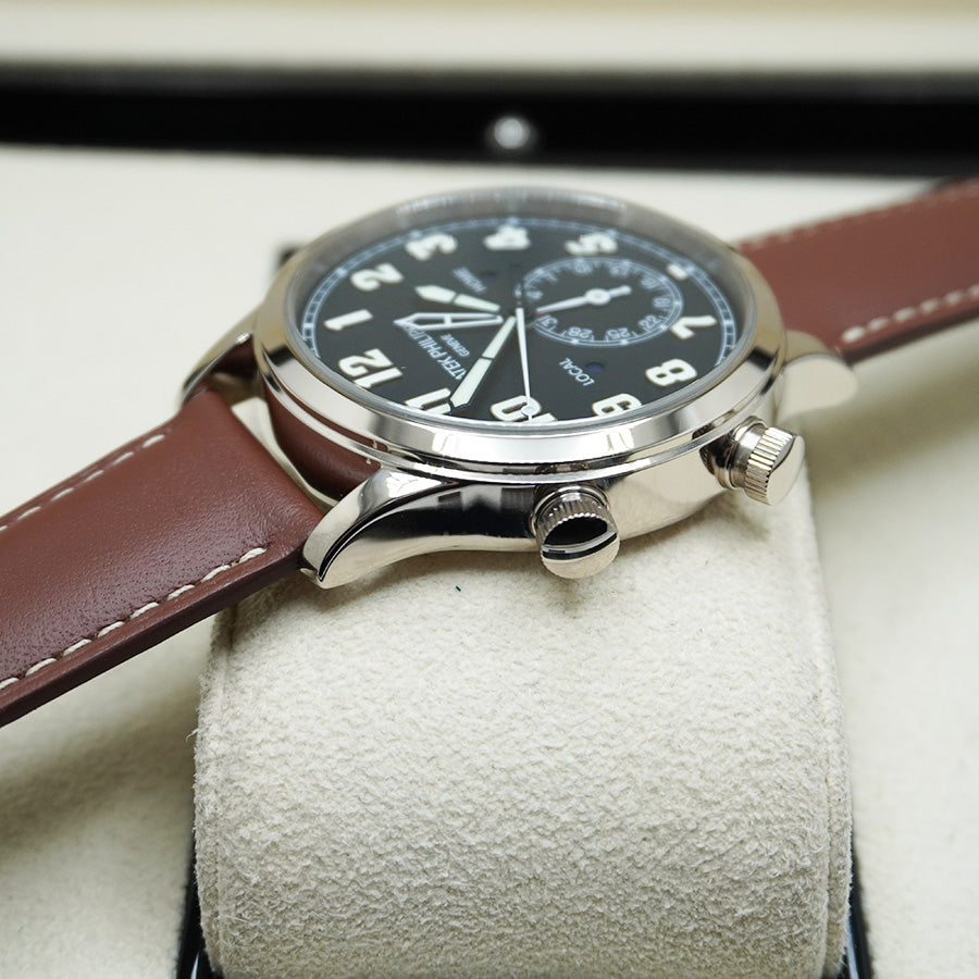 パテック フィリップ カラトラバ パイロット トラベルタイム コンプリケーション 42mm 5524G ブルーダイヤル