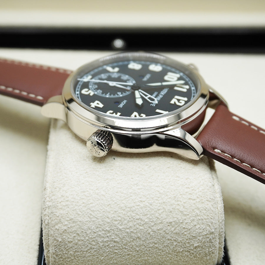 パテック フィリップ カラトラバ パイロット トラベルタイム コンプリケーション 42mm 5524G ブルーダイヤル
