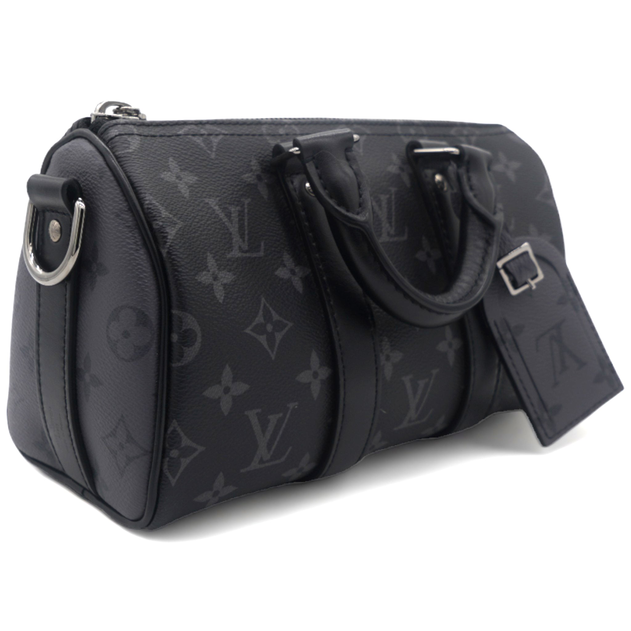 LV モノグラム・エクリプス キープオール バンドリエール 25 ボストンバッグ