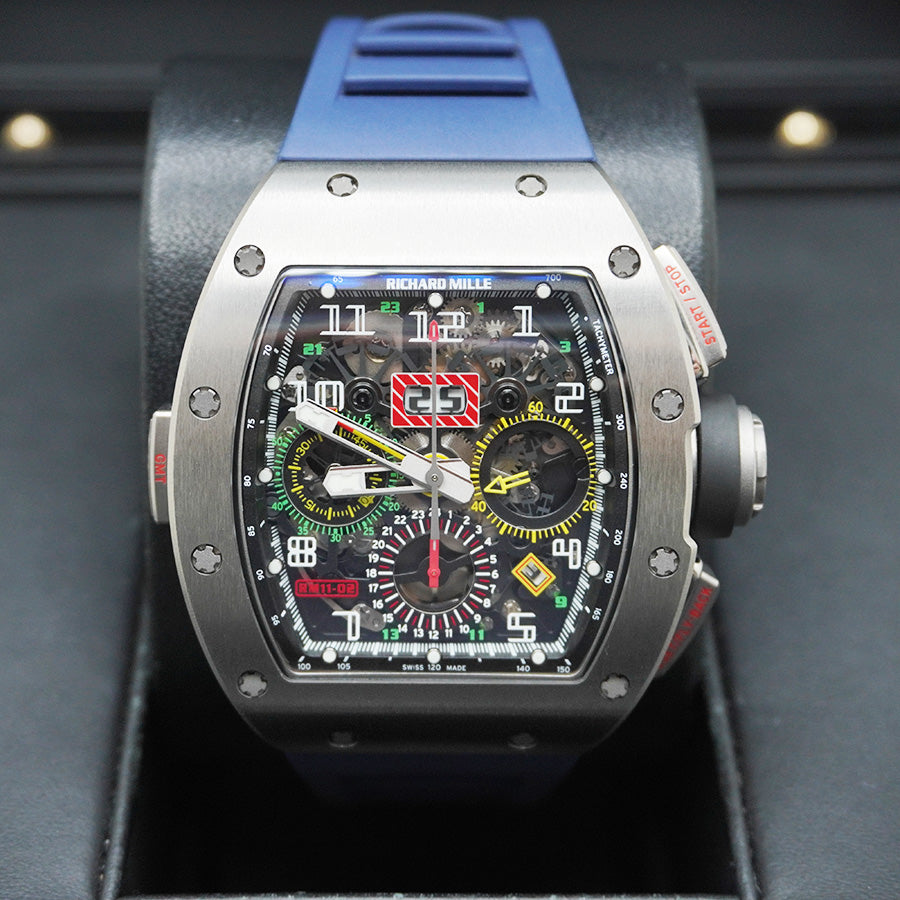 リシャール・ミル RM11-02 クロノグラフ GMT チタン 50mm オープンワークダイヤル