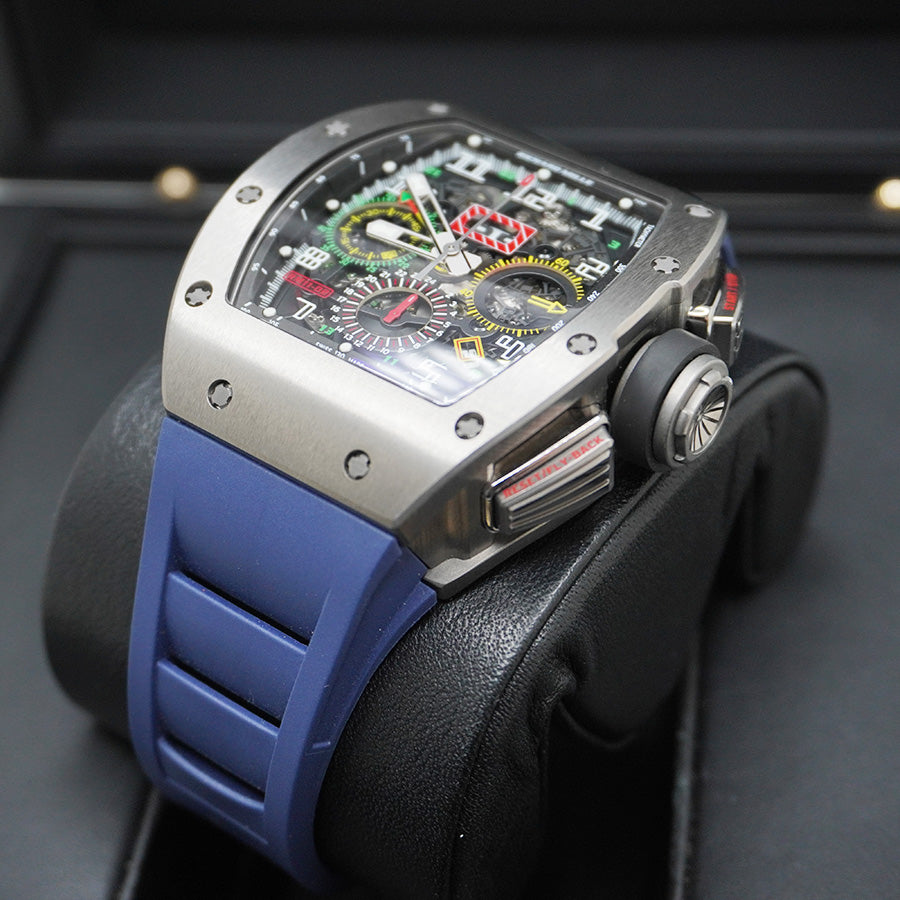 リシャール・ミル RM11-02 クロノグラフ GMT チタン 50mm オープンワークダイヤル