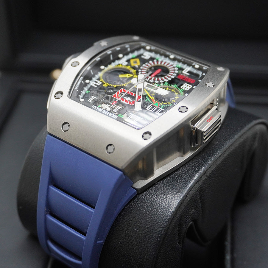 リシャール・ミル RM11-02 クロノグラフ GMT チタン 50mm オープンワークダイヤル