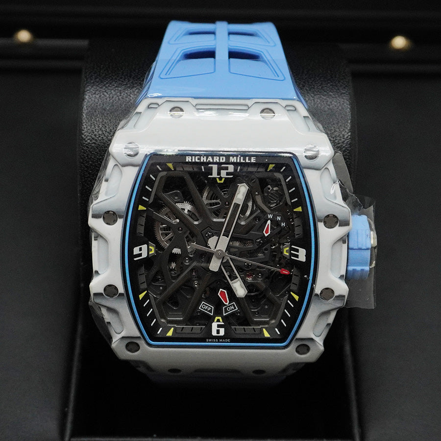 Richard Mille ラファエル・ナダル RM35-03 自動巻き カーボンファイバー/クォーツTPT 50mm オープンワークダイヤル