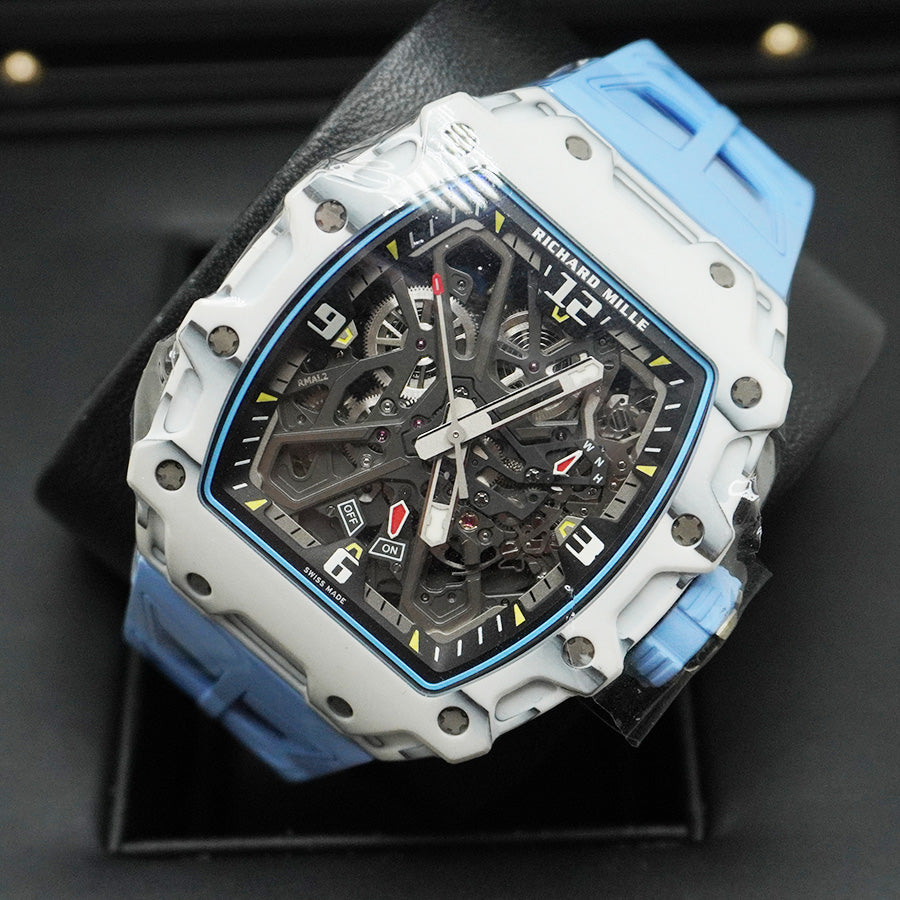 Richard Mille ラファエル・ナダル RM35-03 自動巻き カーボンファイバー/クォーツTPT 50mm オープンワークダイヤル