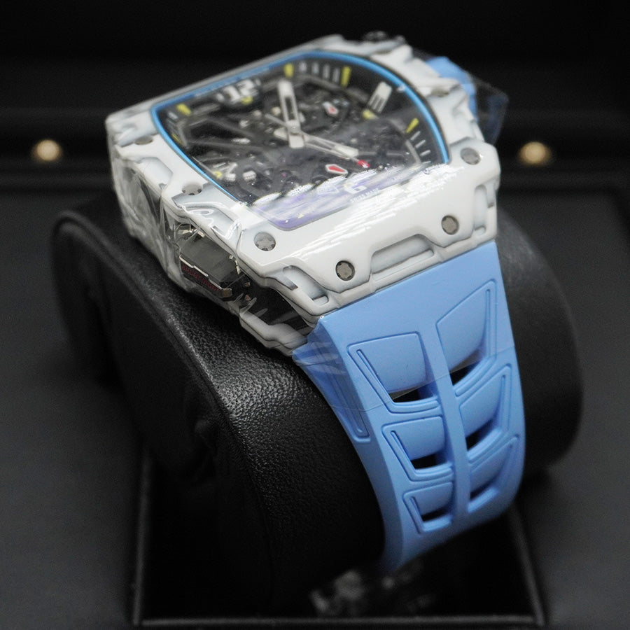Richard Mille ラファエル・ナダル RM35-03 自動巻き カーボンファイバー/クォーツTPT 50mm オープンワークダイヤル
