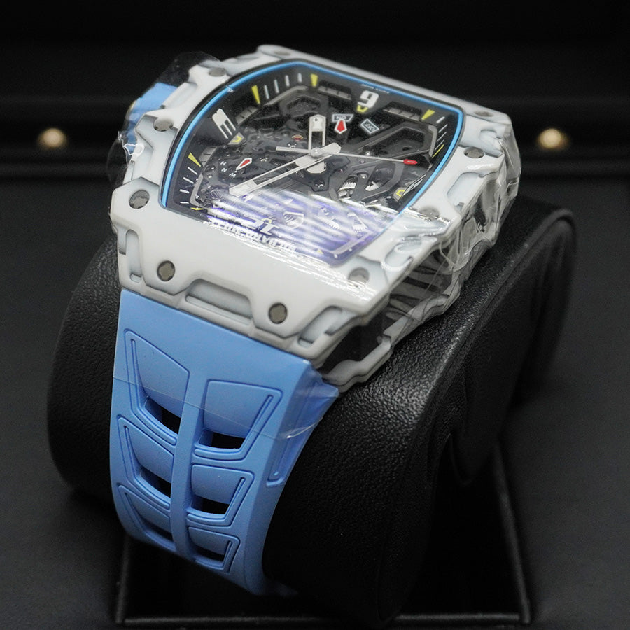Richard Mille ラファエル・ナダル RM35-03 自動巻き カーボンファイバー/クォーツTPT 50mm オープンワークダイヤル