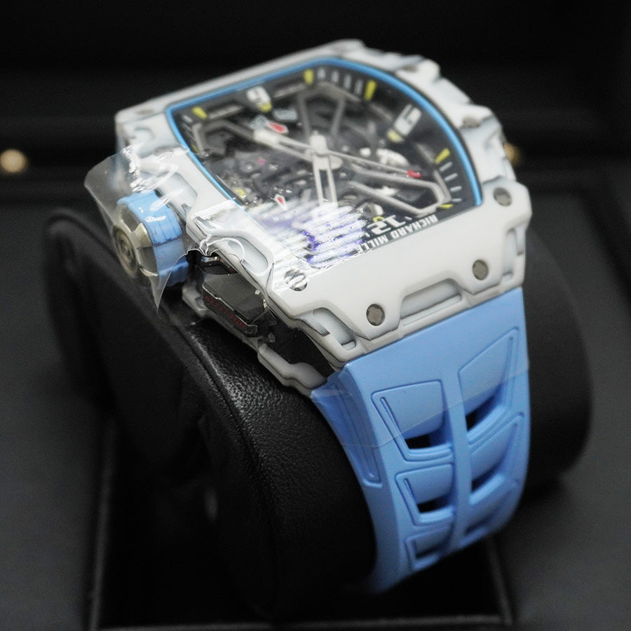 Richard Mille ラファエル・ナダル RM35-03 自動巻き カーボンファイバー/クォーツTPT 50mm オープンワークダイヤル