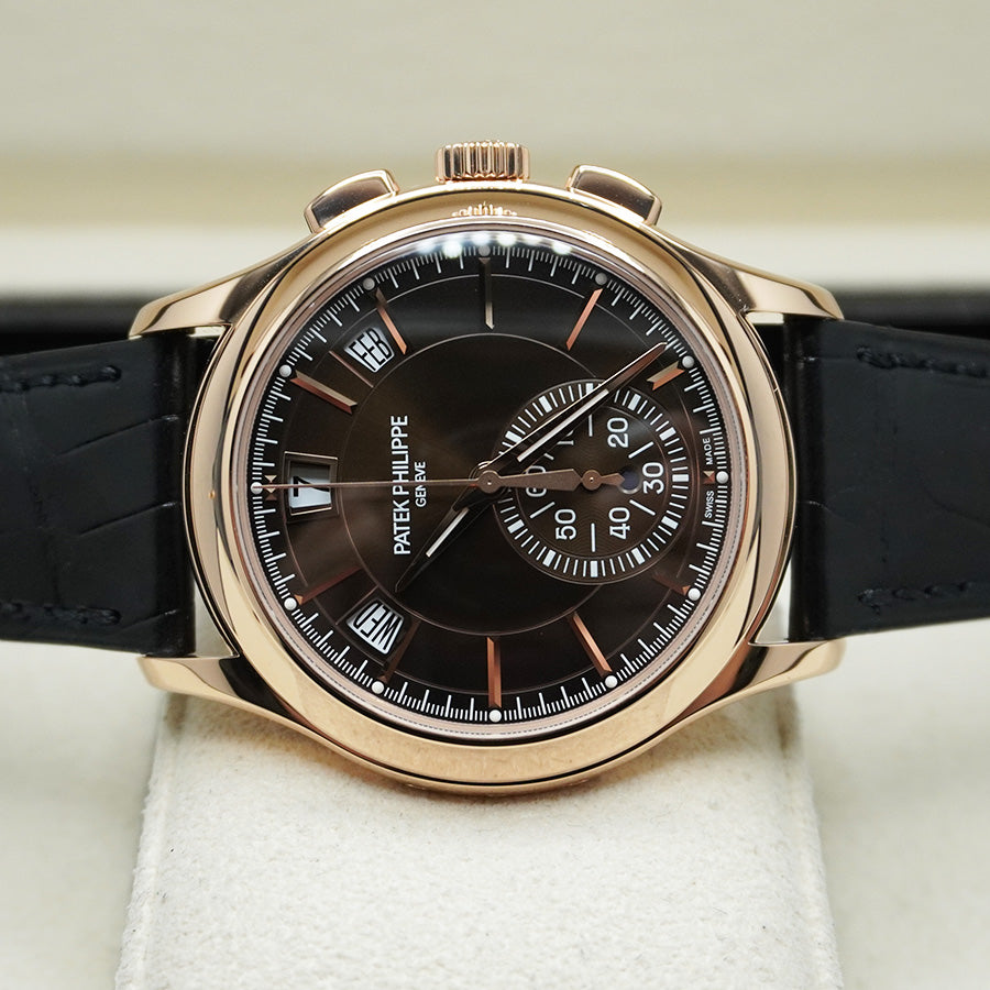 パテック フィリップ アニュアルカレンダー クロノグラフ コンプリケーション 42mm 5905R チョコレートダイヤル