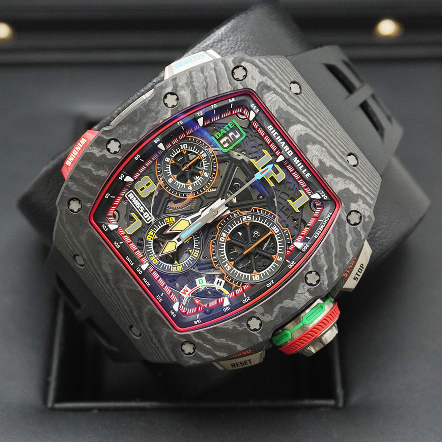 リシャール・ミル RM65-01 仕様 オートマチック・ワインディング スプリットセコンド・クロノグラフ オープンワークダイヤル