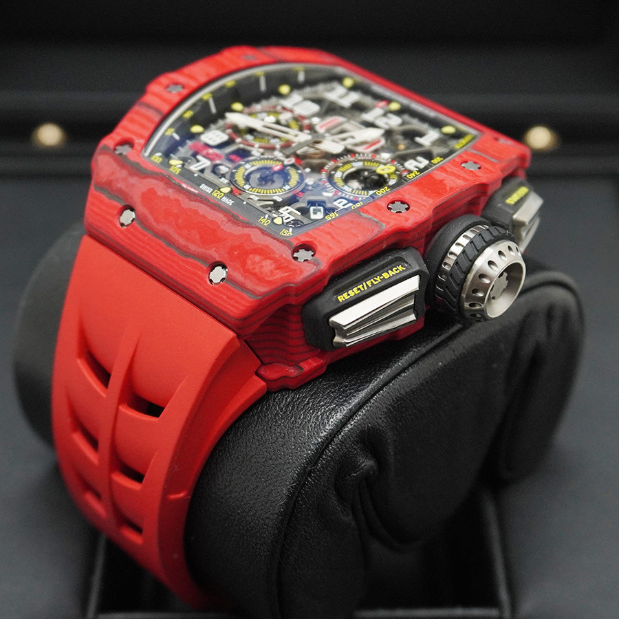 リシャール・ミル RM11-03 フライバッククロノグラフ レッドクォーツ 50mm オープンワークダイヤル