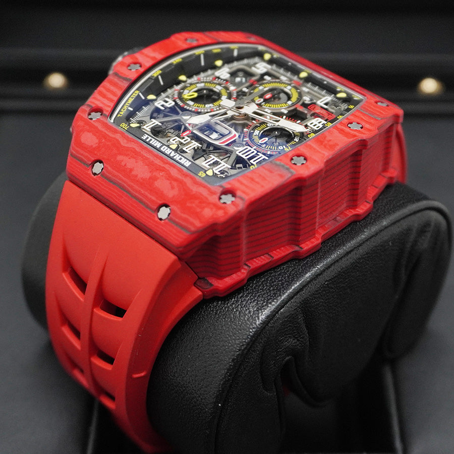 リシャール・ミル RM11-03 フライバッククロノグラフ レッドクォーツ 50mm オープンワークダイヤル