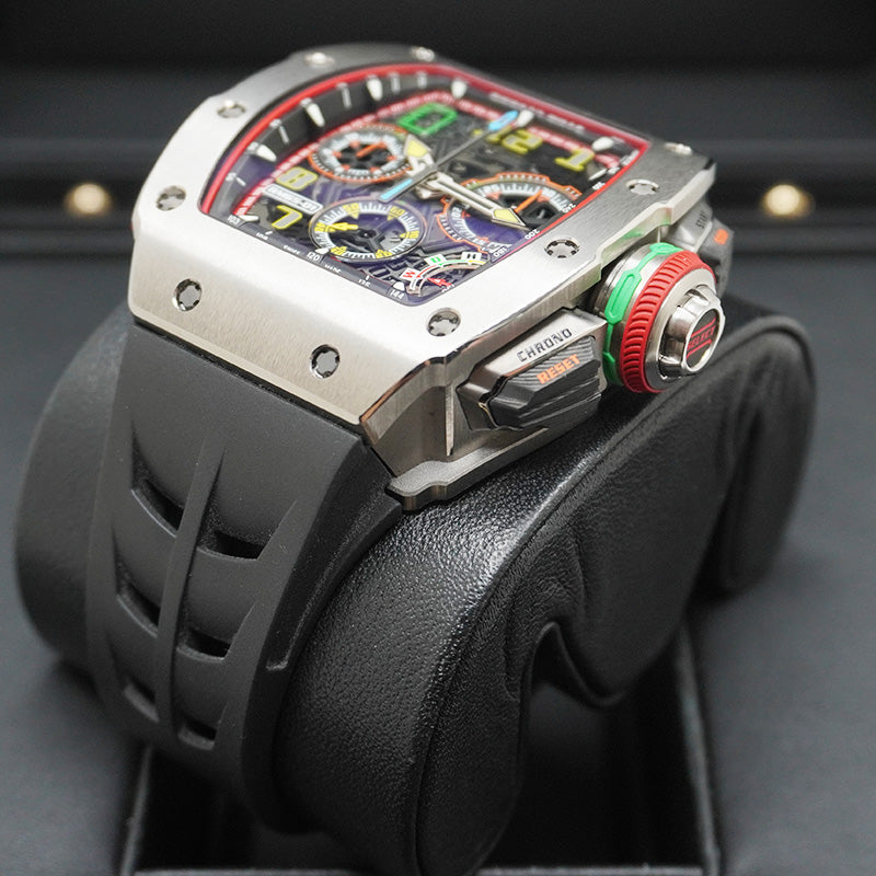 リシャール・ミル RM65-01 オートマティック ワインディング チタン スプリットセコンドクロノグラフ オープンワークダイヤル